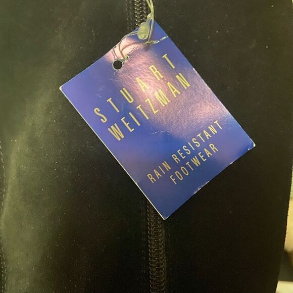 NWOB Stuart Weitzman Conan Studded Black Suede Knee Boots Size 8.5 - Picture 9 of 9